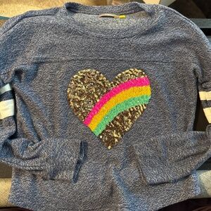Girls rainbow sweatshirt 6-7